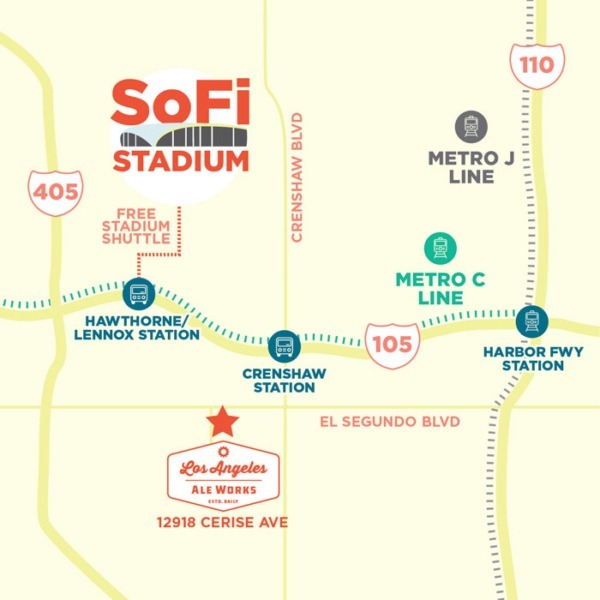 Map of Hawthorne