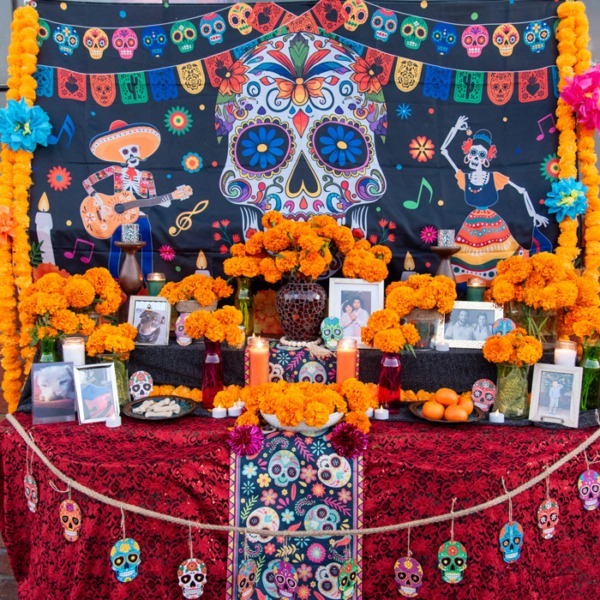 Dia De Los Muertos altar at Los Angeles Ale Works