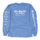 Long sleeved blue shirt with LA Ale Works logos printed