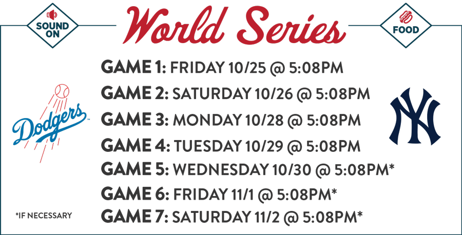 World Series game schedule