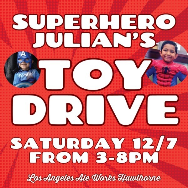 Superhero Julian's Toy Drive